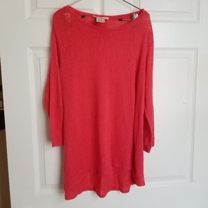 Philosophy Orange flowy knit top